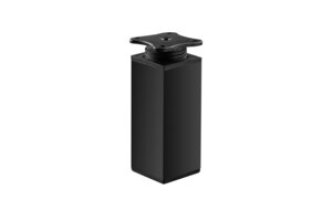 GTV Опора мебельная GTV DAK27, квадратная, H=100 мм, профиль 40×40 мм, алюминий, цвет черый.