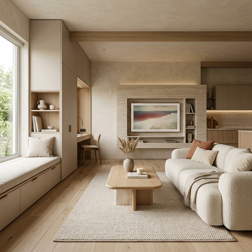 Тренды интерьера 2026: тёплый минимализм, «тихая роскошь» и как вписать мебель на заказ без переплат