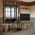 Современный детский гарнитур с диваном и шкафами фото 8