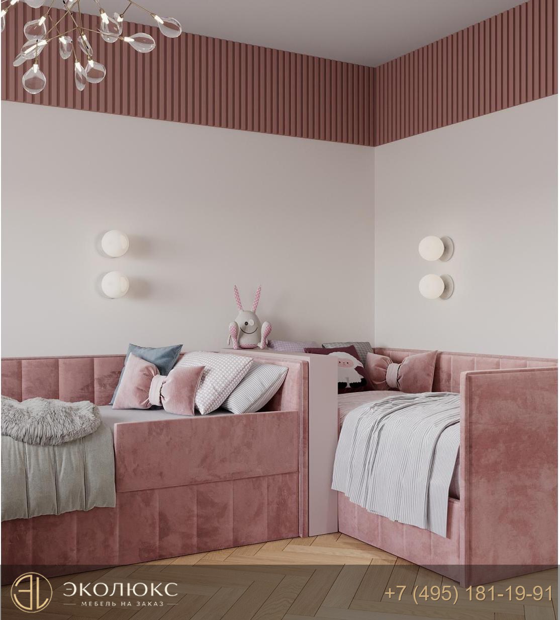 Детская мебель для двоих в стиле минимализм фото 5
