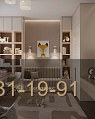 Детская мебель Неоклассика с ТВ-зоной и шкафами фото 7