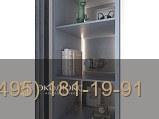 Вместительный неоклассический шкаф для детской с арками фото 5